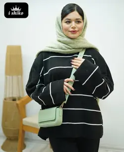 بافت دخترانه راه راه اسپرت کد 17053 - فروشگاه ای شیکو