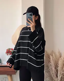 بلوز دخترانه راه راه اسپرت 72616