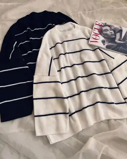 بلوز دخترانه راه راه اسپرت 72616