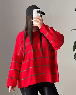 بلوز دخترانه راه راه اسپرت 72616