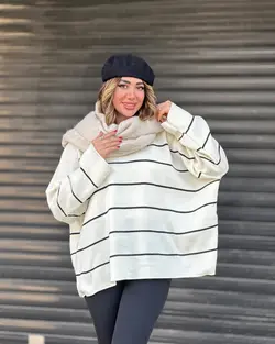 بلوز دخترانه راه راه اسپرت 72616