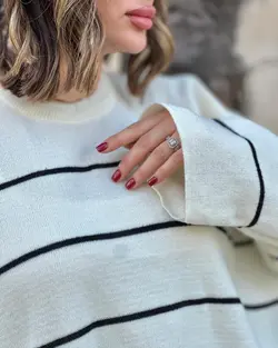 بلوز دخترانه راه راه اسپرت 72616