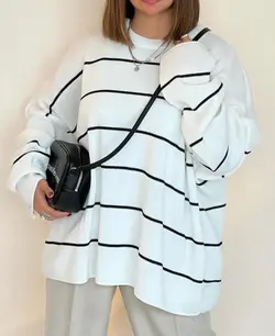 بلوز دخترانه راه راه اسپرت پر طرفدار 69384