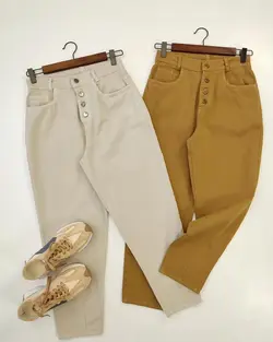 شلوار مام كتان رنگي پر طرفدار كد 301271