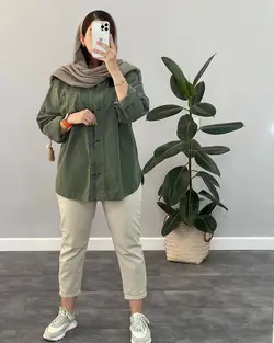 مانتو كتان رنگي زا. را كد 382271