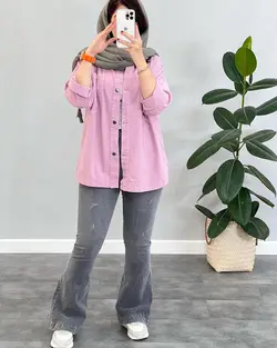 مانتو كتان رنگي زا. را كد 382271