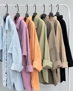 مانتو كتان رنگي زا. را كد 382271