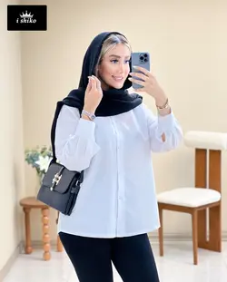 شومیز ترند پر طرفدار سفيد کد 17045