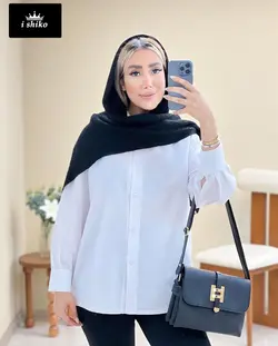 شومیز ترند پر طرفدار سفيد کد 17045