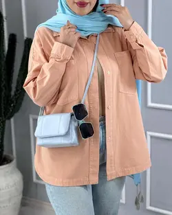 شوميز كتان زارا رنگي كد 631845