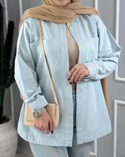 شوميز كتان زارا رنگي كد 631845