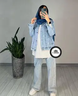 کت جین کوتاه ترند كد 73194