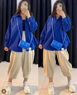 مانتو اسپرت تك جيب پوپلين كد 47274