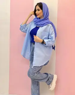 مانتو اسپرت تك جيب پوپلين كد 59227