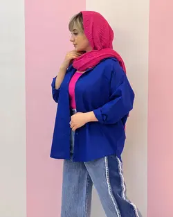 مانتو اسپرت تك جيب پوپلين كد 59227