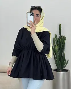 مانتو كمركش آستين گت كد 3392