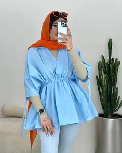 مانتو كمركش آستين گت كد 3392