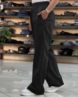 شلوار بگ لينن  نچرال كد 1855