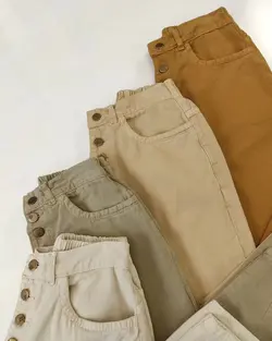 شلوار مام فيت رنگي كد 1725