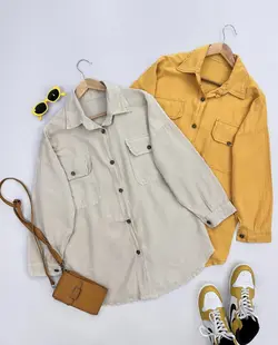 مانتو شومیزی دو جیب A کد 1304