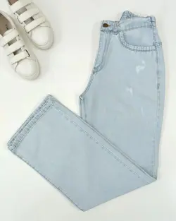 شلوار نيم بگ آبي يخي كد 506614