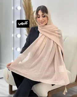 شال پلیسه آنا منگوله دار کد 4801