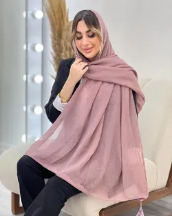 شال پلیسه آنا منگوله دار کد 4801