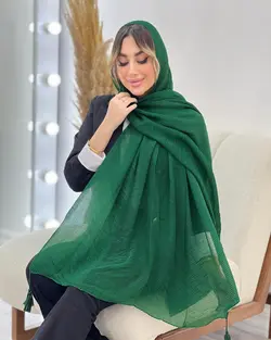 شال پلیسه آنا منگوله دار کد 4801