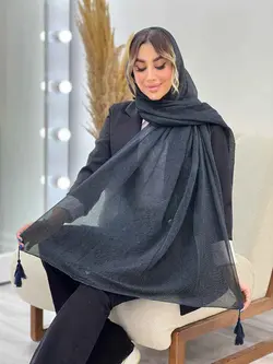 شال پلیسه آنا منگوله دار کد 4801