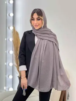 شال پلیسه آنا منگوله دار کد 4801