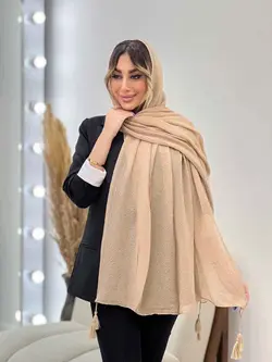 شال پلیسه آنا منگوله دار کد 4801