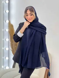 شال پلیسه آنا منگوله دار کد 4801