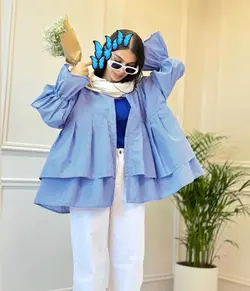 مانتو عروسكي چين دار T كد 3682