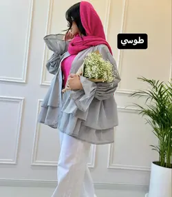 مانتو عروسكي چين دار T كد 3682