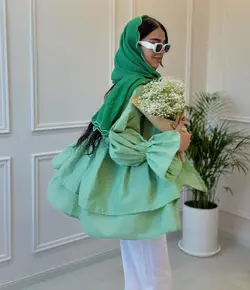 مانتو عروسكي چين دار T كد 3682