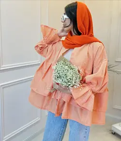 مانتو عروسكي چين دار T كد 3682