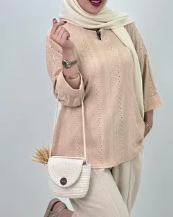 مانتو مراکشی جلو بسته محبوب کد 4157