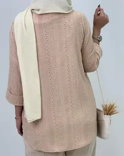 مانتو مراکشی جلو بسته محبوب کد 4157