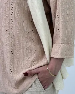 مانتو مراکشی جلو بسته محبوب کد 4157