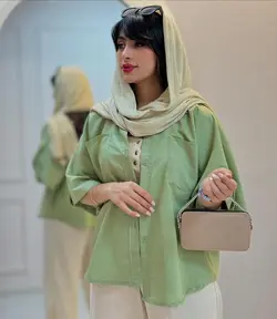 مانتو شوميزي نيلي T كد 5070516