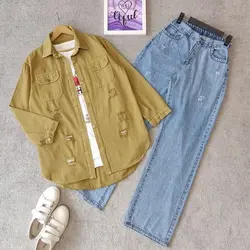 شوميز كتان اسپرت كد 730