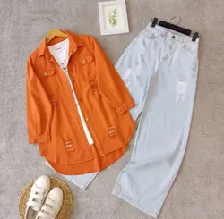 شوميز كتان اسپرت كد 730
