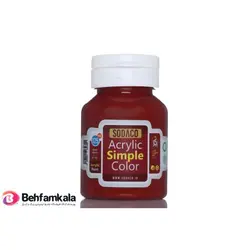 رنگ اکریلیک قرمز سیر 125 میل سوداکو | فروشگاه اینترنتی بهفام کالا