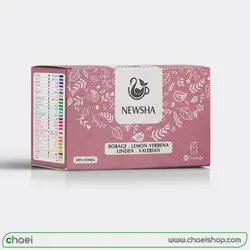 دمنوش گل گاوزبان به لیمو زیرفون سنبل الطیب کیسه ای نیوشا | فروشگاه اینترنتی چای