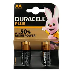 باتری قلمی ۲ عددی کارتی آلکالاین Duracell Plus LR6
