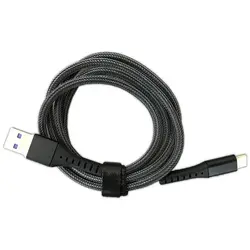 کابل شارژ و دیتا Type C 1 متری فست سر فلزی Koluman KD-38T