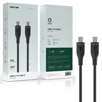 کابل شارژ و دیتا دو سر Type C سوپر فست 1متری Green lion Usb c to usb c 1M 60w
