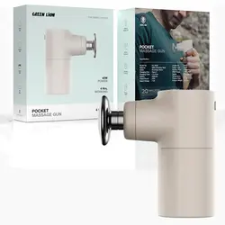 ماساژور تفنگی ضربه ای 4سرعته  Green Lion pocket massage gun GL-MG9