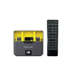 میکروفن یقه ای بیسیم 2عددی بهمراه کیس شارژ و ریموت Green Lion wireless mic with remote-lightning