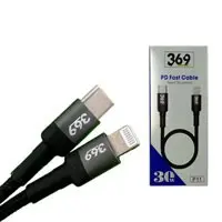 کابل شارژ و دیتا پاور بانکی Type-C به Lightning  کنفی PD 30W 369 P11-P11